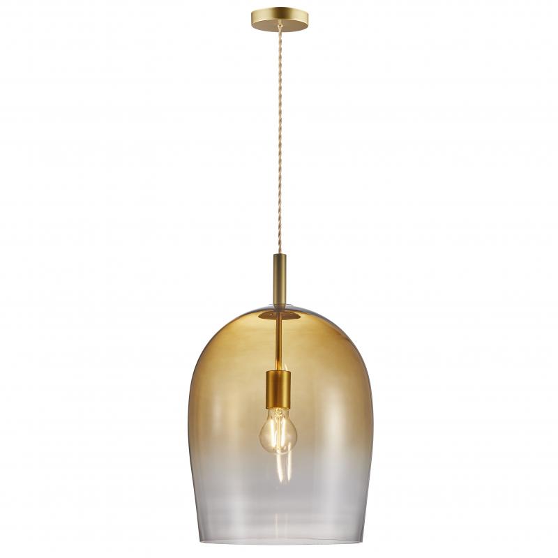 Nordlux Uma 30 Pendelleuchte Bernstein mit mundgeblasenem Glasschirm